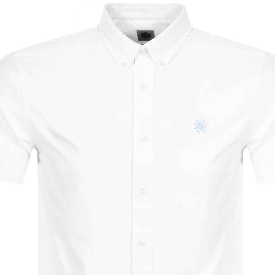 Alternative Image for ProductPretty Green Oxford Short Sleeve Shirt White2